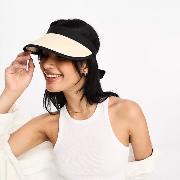 ASOS straw visor hat - Picture 3 of 4